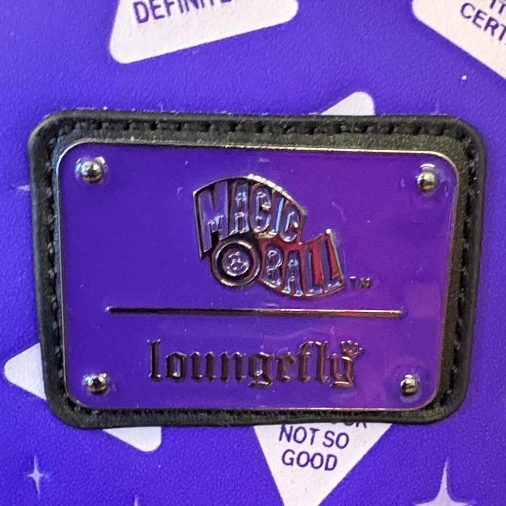 Loungefly Purple and Black Magic 8-Ball Backpack - Picture 5 of 12